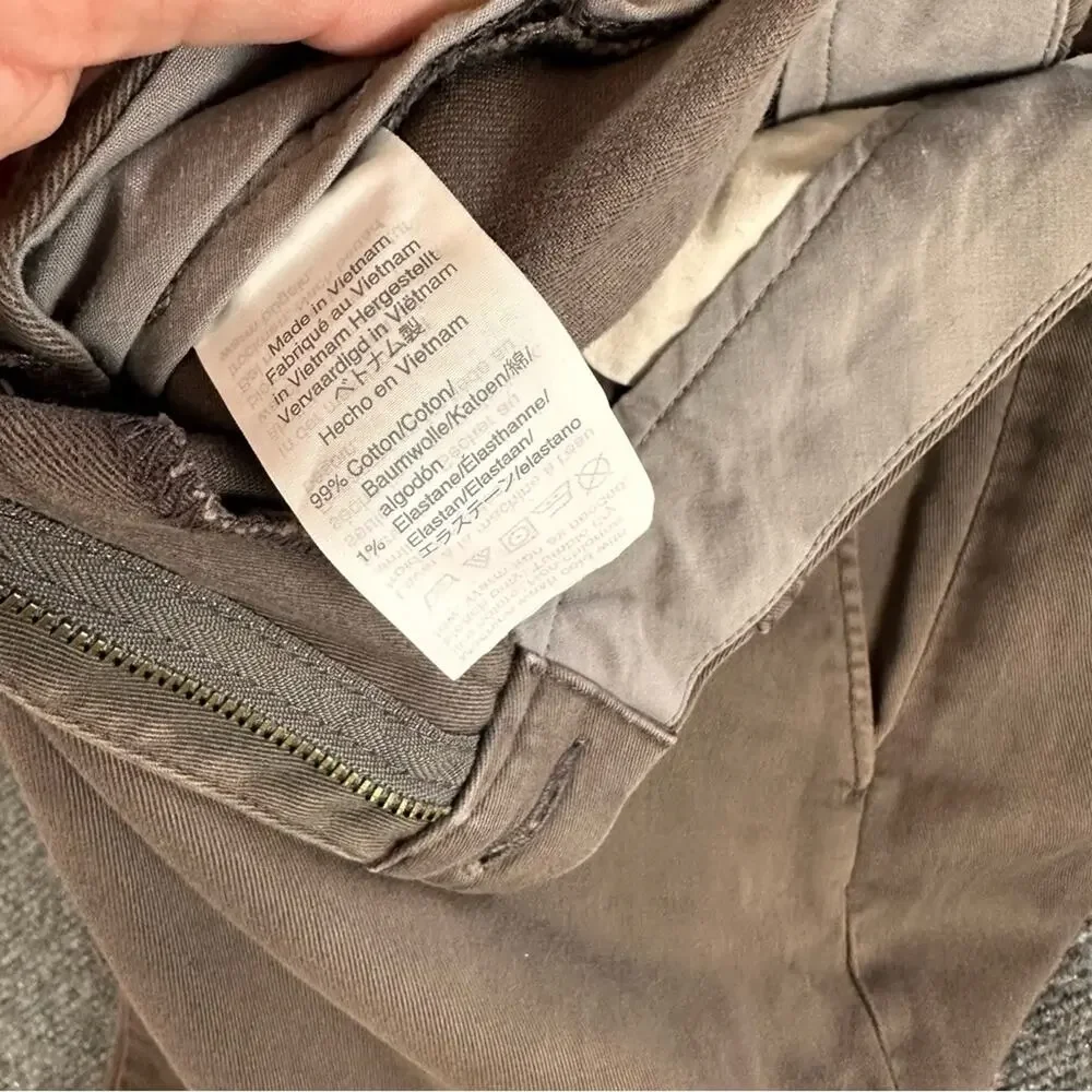 J. Crew Men’s Mercantile Flex Chino Pants Muted Tone Brown Khaki Slim 33x32